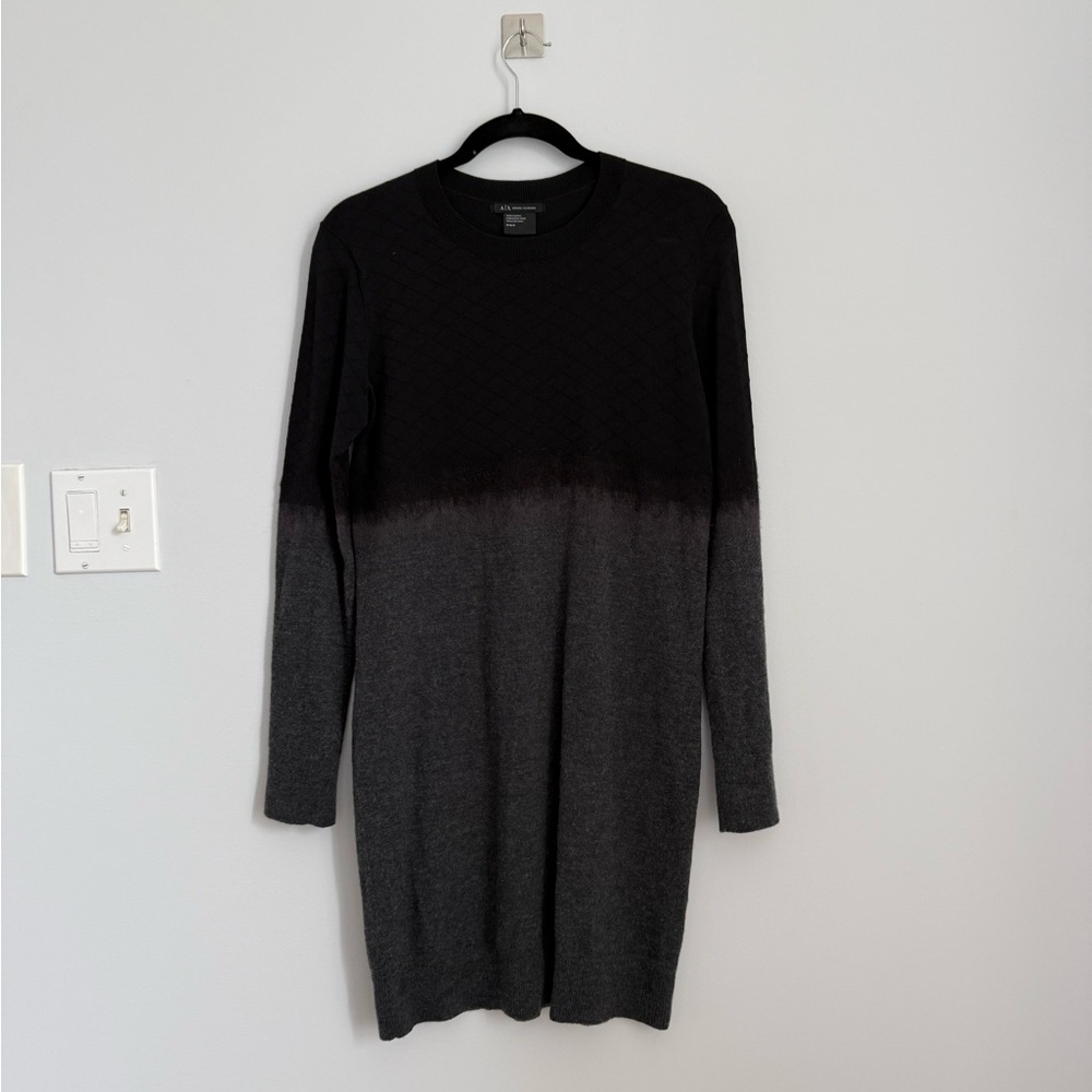 Armani Exchange Black Textured Sweater